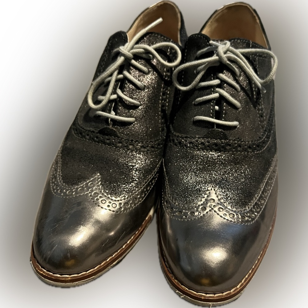 Cole Haan Metallic Oxfords